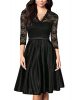 Mmondschein-Women-Vintage-1930s-Black-Lace-A-line-Party-Swing-Evening-Dress-0