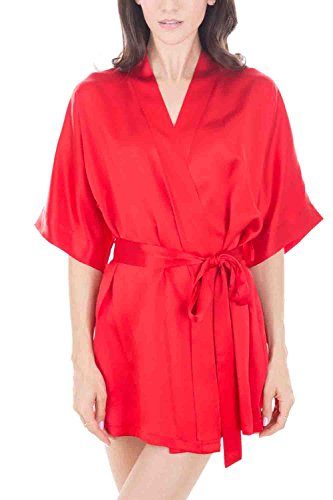 OSCAR-ROSSA-Womens-Luxury-Silk-Sleepwear-100-Silk-Short-Robe-Kimono-0-1