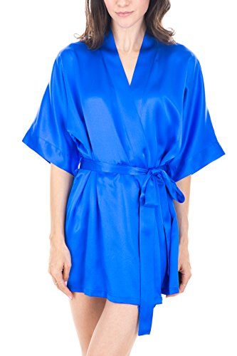 OSCAR-ROSSA-Womens-Luxury-Silk-Sleepwear-100-Silk-Short-Robe-Kimono-0-2