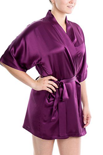 OSCAR-ROSSA-Womens-Luxury-Silk-Sleepwear-100-Silk-Short-Robe-Kimono-0-3