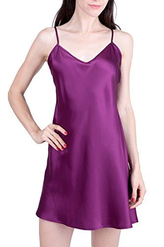 OSCAR-ROSSA-Womens-Luxury-Silk-Sleepwear-100-Silk-Slip-Chemise-Lingerie-Nightgown-0-7