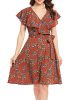 Zeagoo-Womens-Short-Sleeve-A-Line-Ruffle-Floral-Belted-Wrap-Flare-Dress-Pattern-2S-0