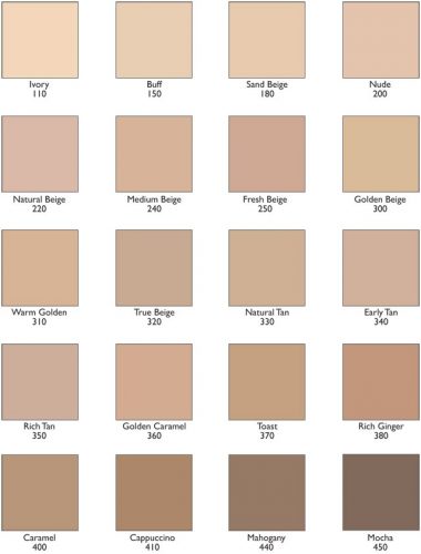 revlon colorstay foundation color chart