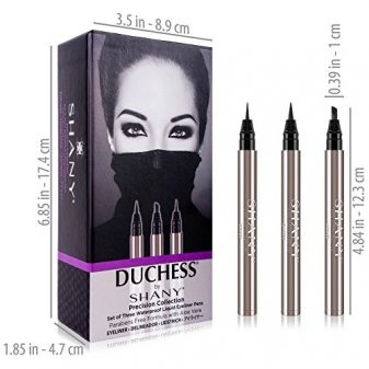 DUCHESS-by-SHANY-Set-of-3-Black-Waterproof-Liquid-Eyeliners-with-Paraben-free-Formula-and-Aloe-Vera-Precision-Collection-0-6