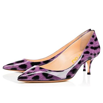 FSJ-Women-Classic-Kitten-Heels-Pointy-Toe-Pumps-Office-Ladies-Dress-Shoes-Size-4-Purple-Leopard-0