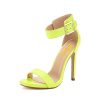 FSJ-Women-Versatile-Ankle-Strap-Buckle-Sandals-Open-Toe-High-Heels-Pumps-For-Summer-Size-4-Lemon-0