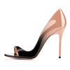 Onlymaker-Women-Fashion-Peep-Toe-Heeled-Sandals-Slip-On-High-Heels-Pumps-For-Party-Dress-Black-and-Beige-Color-5-M-US-0