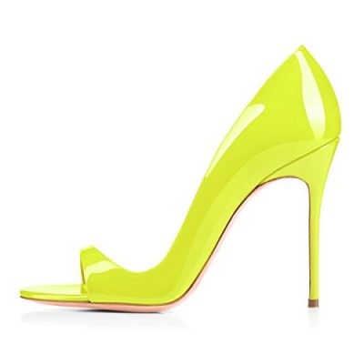 Onlymaker-Women-Fashion-Peep-Toe-Heeled-Sandals-Slip-On-High-Heels-Pumps-For-Party-Dress-Yellow-5-M-US-0