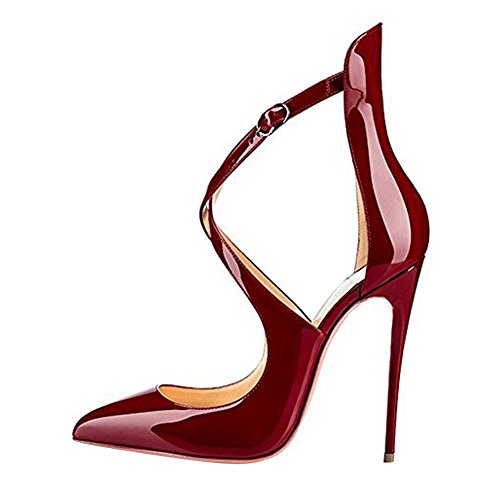 Red Stiletto High Heels Mens Crossdresser Drag Queen Shoes size 12 13 14 15 16