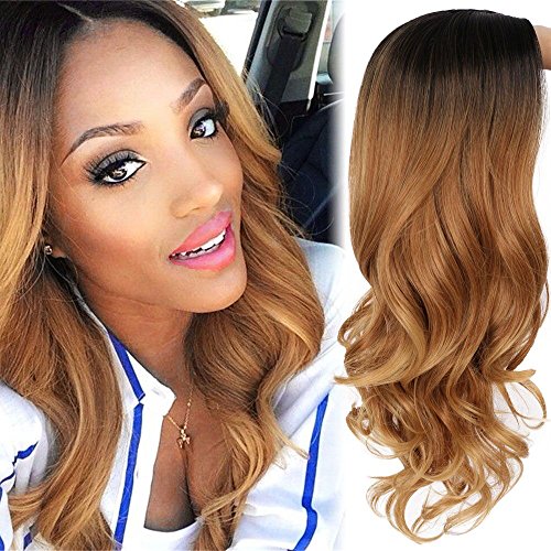 AISI-HAIR-Long-Brown-Ombre-Wavy-Wig-Two-Tone-Curly-Big-Wavy-Wig-Heat-Resistant-Synthetic-Honey-Blonde-Wavy-Hair-for-Women-0