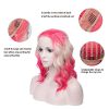 Imstyle-Pink-Blonde-Ombre-Lace-Front-Wigs-for-Women-Drag-Queen-Cosplay-Party-Halloween-Short-Bob-Curly-Hair-Hot-Neon-Pink-Platinum-Blonde-Mixed-Color-Colorful-Highlights-Wavy-Lace-Frontal-Wigs-14-Inch-0-0