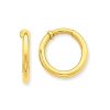 3-mm-Non-pierced-Clip-On-Hoop-Earrings-in-Genuine-14k-Yellow-Gold-21-to-36mm-0