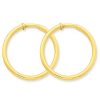 3-mm-Non-pierced-Clip-On-Hoop-Earrings-in-Genuine-14k-Yellow-Gold-36-mm-0