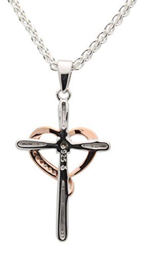 All-Patron-Saints-Diamond-Heart-Cross-Necklace-for-Women-925-Sterling-Silver-0-1