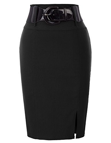Belle-Poque-Womens-Vintage-Bodycon-Pencil-Skirt-for-Formal-Office-Black-Size-S-BP762-1-0