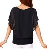 Hount-Womens-Casual-Loose-Chiffon-Blouses-Scoop-Neck-Short-Sleeve-Tops-Shirts-0-0