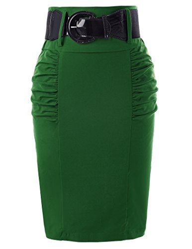 Vintage-Pin-Up-Pencil-Skirts-Green-Night-Out-Bandage-Skirts-Green-S-KK271-6-0