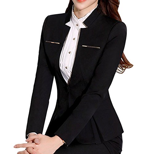 YUNCLOS-Womens-Elegant-Business-Two-Piece-Office-Lady-Suit-Set-Work-Blazer-Pant-0-2