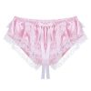 ACSUSS-Mens-Silky-Shiny-Satin-Ruffled-Lacy-Sissy-Thongs-Crossdress-Underwear-Pink-MediumWaist-295-48075-122cm-0