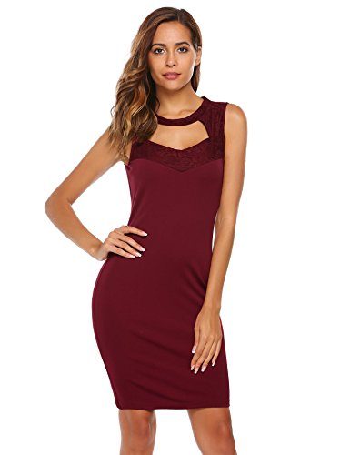 ANGVNS-Womens-Cut-Out-Lace-Patchwork-Halter-Party-Cocktail-Bodycon-Pencil-Dress-0-1