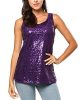 BELLEZIVA-Womens-Sparkling-Sequin-Sleeveless-Tank-Top-Round-Neck-Shirts-Tunic-Blouse-Purple-0