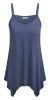 BEPEI-Lady-Office-Blouses-A-Line-Spaghetti-Strap-V-Neck-Sleeveless-Shirts-High-Low-Fit-and-Flare-Summer-Cami-Tops-for-Women-Blue-Size-S-0