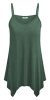 BEPEI-Woman-Camisole-Tanks-Summer-Tops-and-Blouses-A-Line-Fit-and-Flare-Tunics-Sleeveless-Shirts-Juniors-Petite-Green-Size-S-0