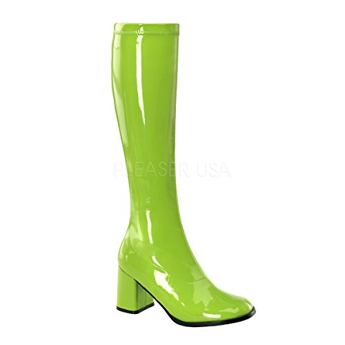 Funtasma-by-Pleaser-Gogo-300-Womens-Halloween-Costume-Sixties-60s-Dancer-Disco-Boots-Shoes-Green-0