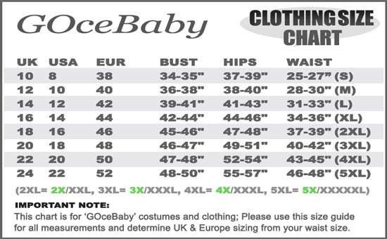 GOceBaby Clothing Size Guide