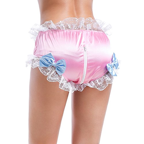 GOceBaby-Sissy-Girl-Bow-Shiny-Satin-Lace-Panties-Lingerie-Underwear-0-4