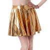 HDE-Womens-Shiny-Liquid-Metallic-Wet-Look-Flared-Pleated-Skater-Skirt-Gold-Small-0