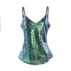 HaoDuoYi-Womens-Sparkly-Sequin-V-Neck-Spaghetti-Strap-Sweet-Party-Top-Shirt-0-0