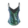 HaoDuoYi-Womens-Sparkly-Sequin-V-Neck-Spaghetti-Strap-Sweet-Party-Top-Shirt-0-1