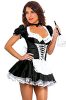 JJ-GOGO-Womens-French-Maid-Costume-Sexy-Black-Satin-Halloween-Fancy-Dress-S-5XL-0