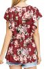 NICIAS-Womens-Blouse-Short-Sleeve-Floral-Print-T-Shirt-Comfy-Tunic-Casual-Tops-for-Women-0-1