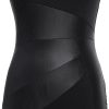 Romacci-Womens-Sleeveless-Bodycon-Dress-Faux-Leather-Stitching-Party-Cocktail-Dress-0-1