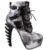 SHOW-STORY-Silver-Punk-Design-High-Heels-Ink-and-Wash-Pattern-Womens-High-top-Bone-High-Heel-Platform-Ankle-BootsLF80648CG354USSilver-0