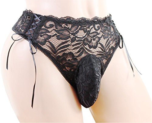Sissy-Pouch-Panties-Mens-Silky-lace-Thong-Girly-Briefs-Bikini-Underwear-Sexy-for-Men-LT-0