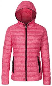 Womens Lightweight Quilted Spring Winter Hooded Puffer Jacket Pink