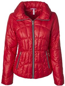 Women’s Mid Length Down Fashion Multi-Directional Quilted Winter Puffer Jacket
