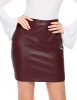 Zeagoo-Women-Classic-High-Waisted-Faux-Leather-Sexy-Bodycon-Slim-Mini-Pencil-Skirt-Small-Dark-Red-0