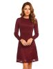 Zeagoo-Womens-Vintage-Floral-Lace-Contrast-Elegant-Cocktail-Swing-Dress-Wine-Red-S-0