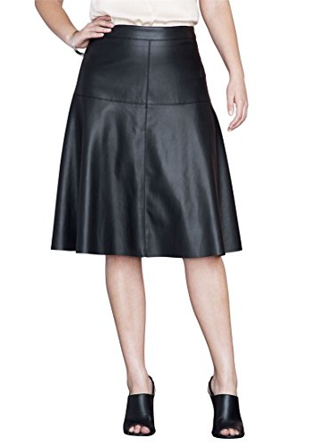 Women’s Plus Size Faux Leather Skirt | Crossdress Boutique