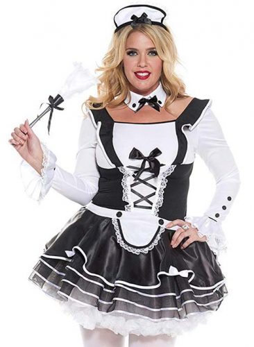 Plus-Size Pretty and Proper French Maid Costume by Music Legs ...