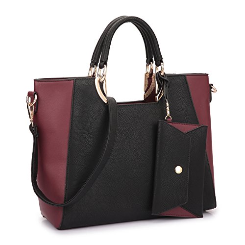 Womens Signature Classic Designer Satchel Handbag With Coin Purse By ...
