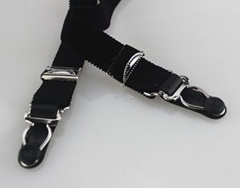 Black Vintage Garter Belt for Crossdressers with Metal Clips by TVRtyle ...